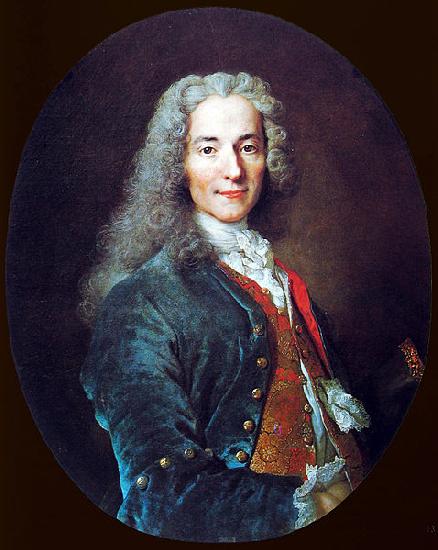 Nicolas de Largilliere Portrait de Francois-Marie Arouet, dit Voltaire oil painting image